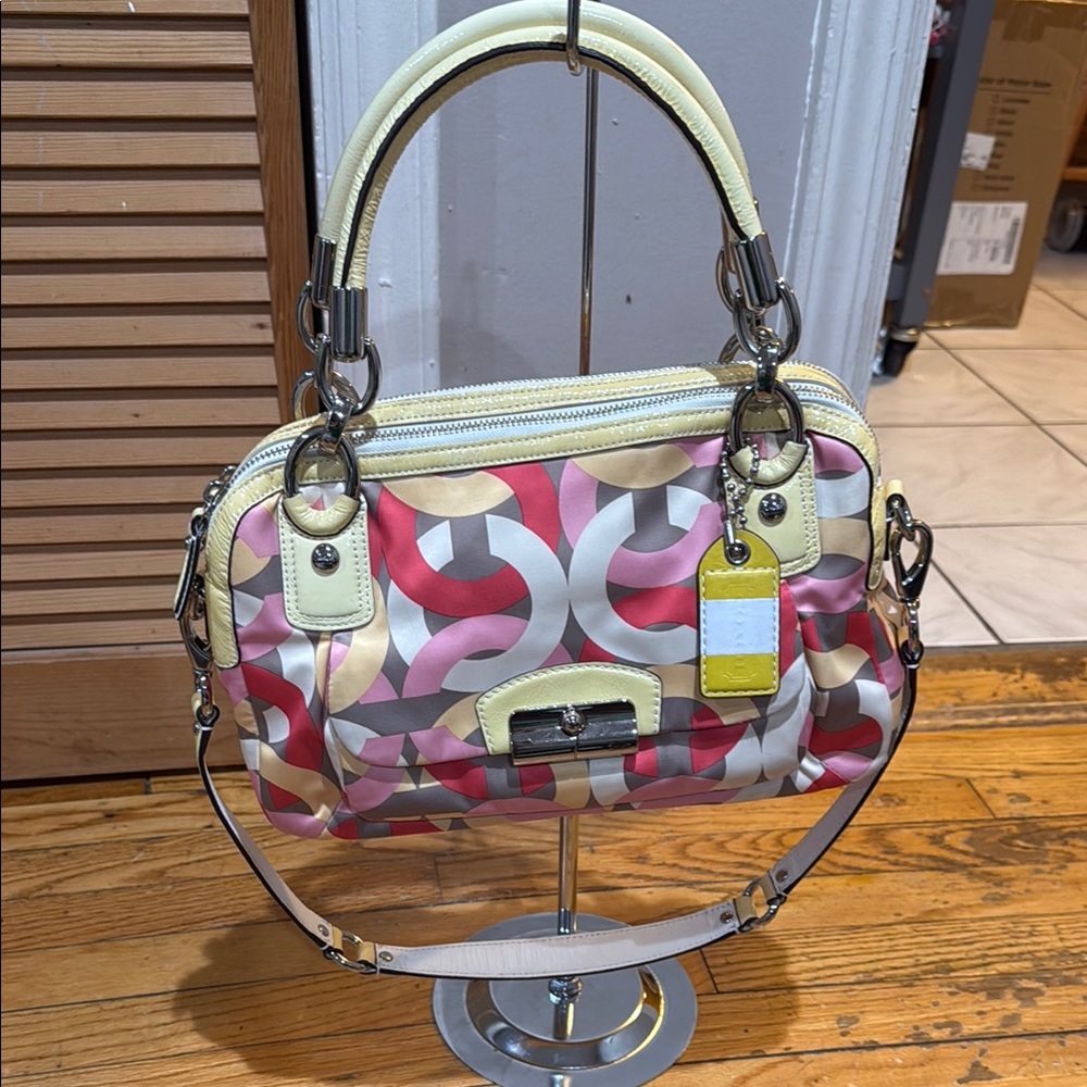 Coach Kirsten satin satchel vintage